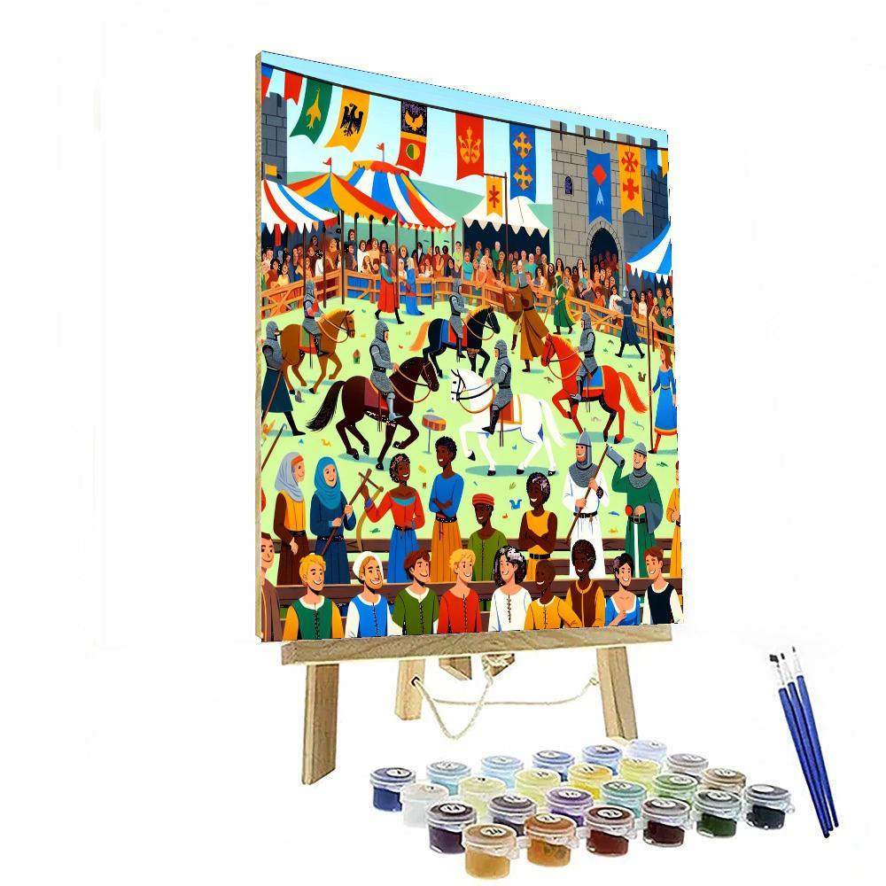 Medieval Festival Celebration Numbered Painting Kits