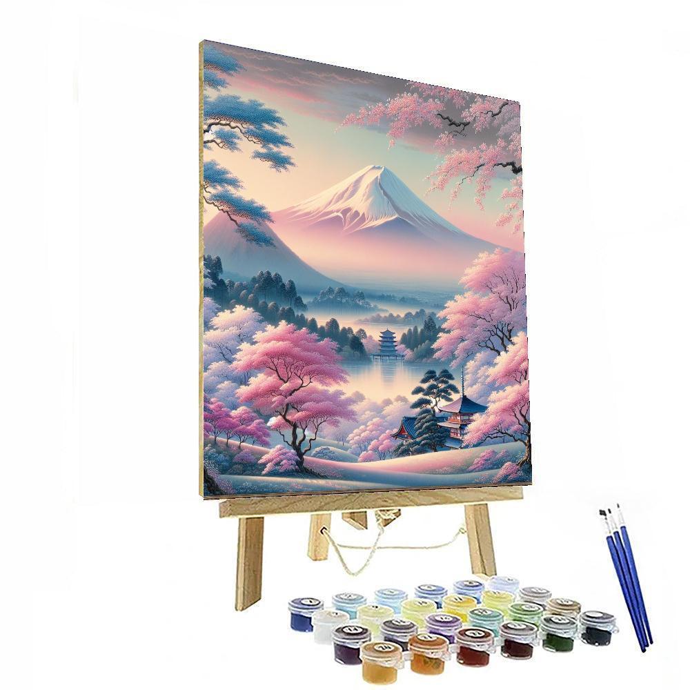 Traditional Japanese Landscape Numbered Painting Kits