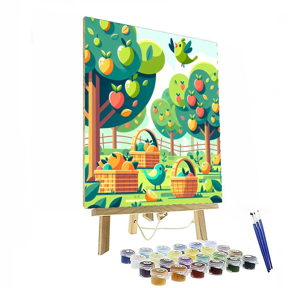 Enchanting Orchard Painting Number Kit