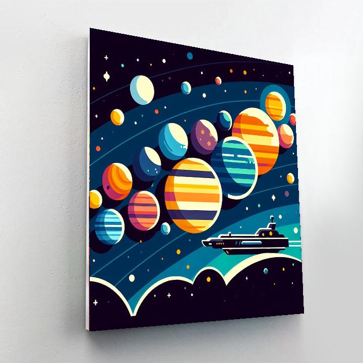 Solar System Explorer DIY Paint By Numbers