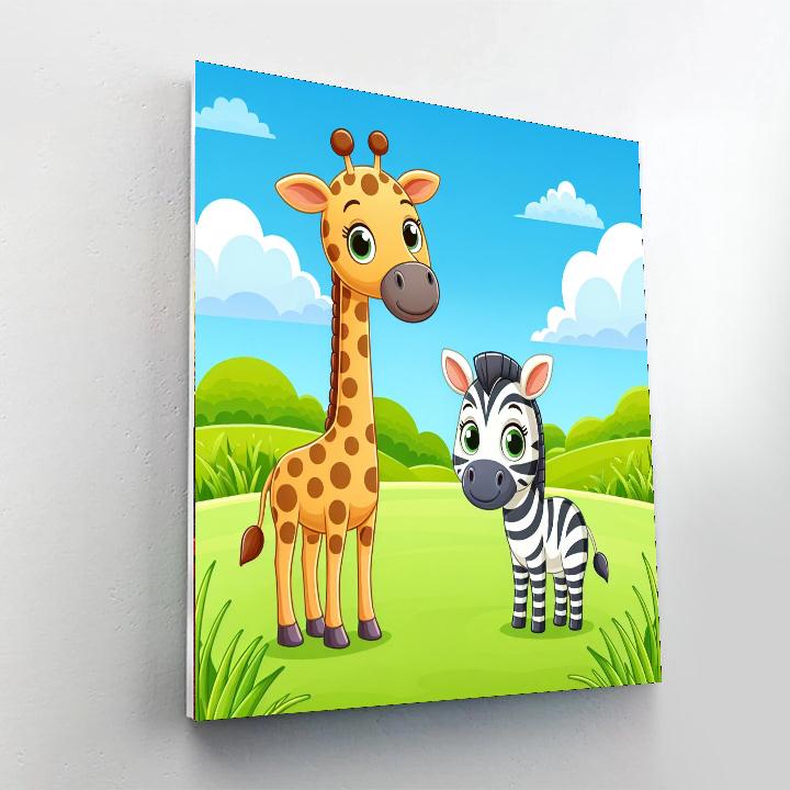 Safari Wildlife Park Painting Number Kit