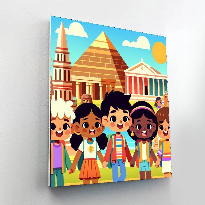 Ancient Civilizations Discovery Painting Number Kit