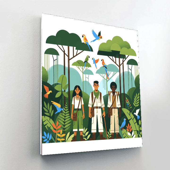 Tropical Rainforest Expedition Paint By Numbers