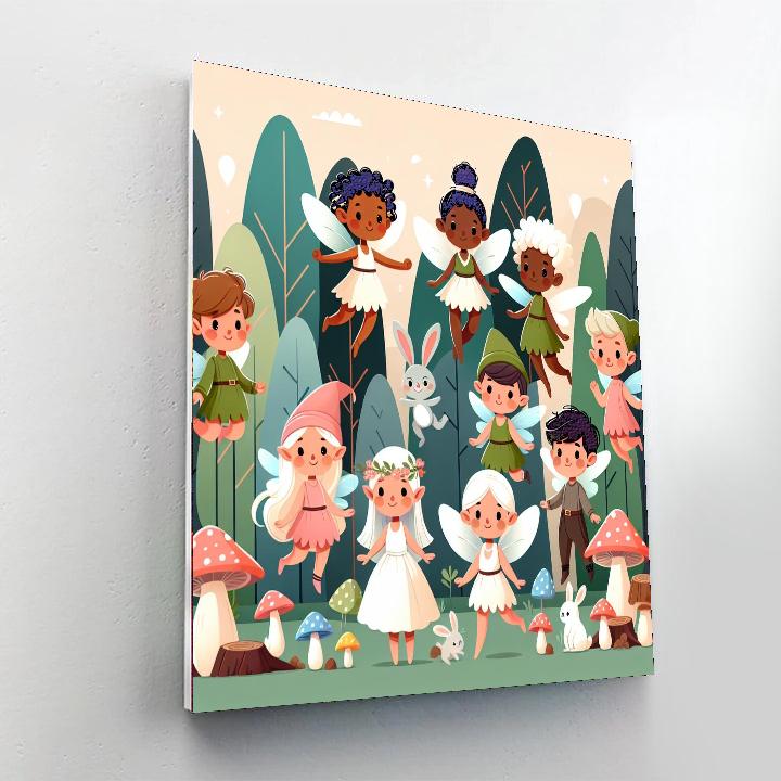 Fairy Forest Friends Numbered Painting Kits