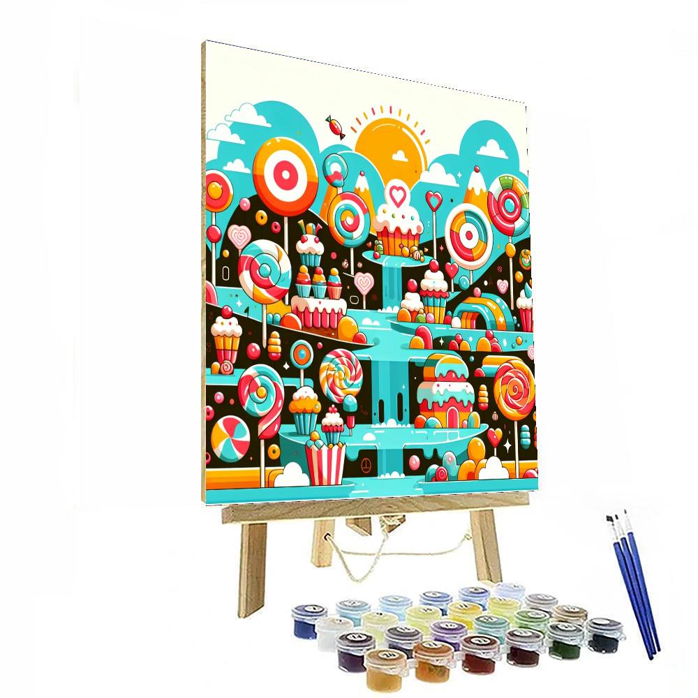 Artistic Adventure In Candy Land Paint By Color