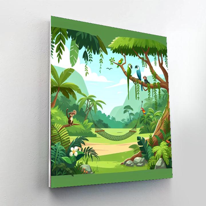 Mystic Jungle Retreat DIY Paint By Numbers