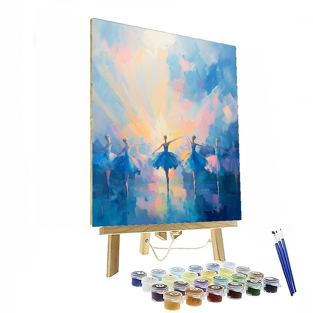 Edgar Degas Inspired Ballet Of Light  Paint By Number