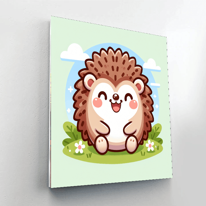 Hopping Hedgehog Painting By Numbers Kit