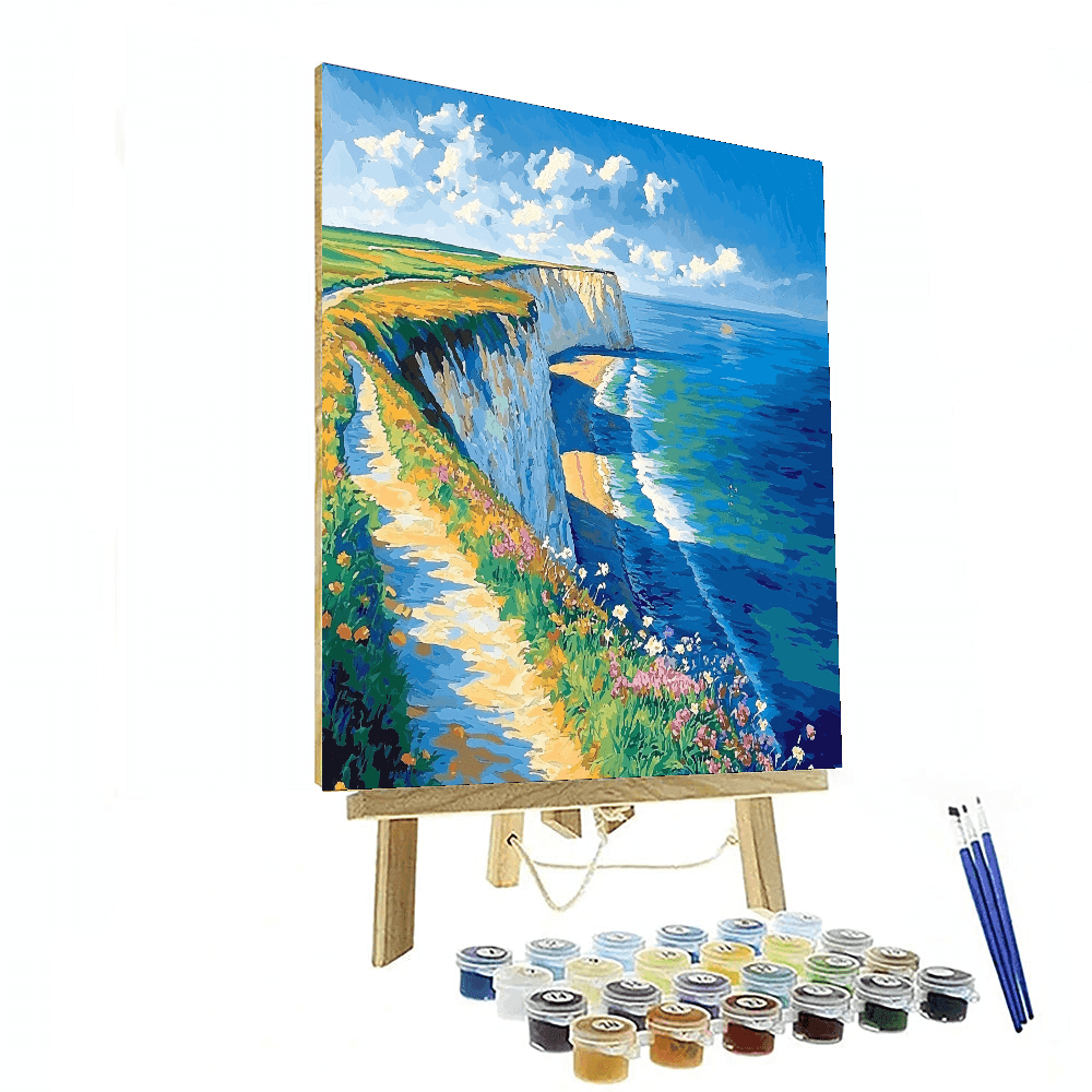 David Hockney Inspired Hockney's Coastal View  Painting By Numbers Kit