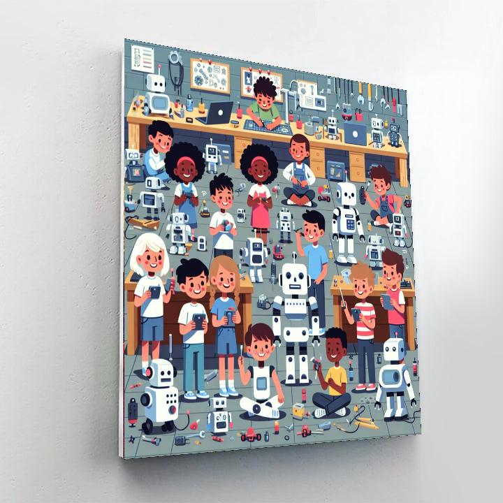 Robot Innovator Workshop Painting Number Kit