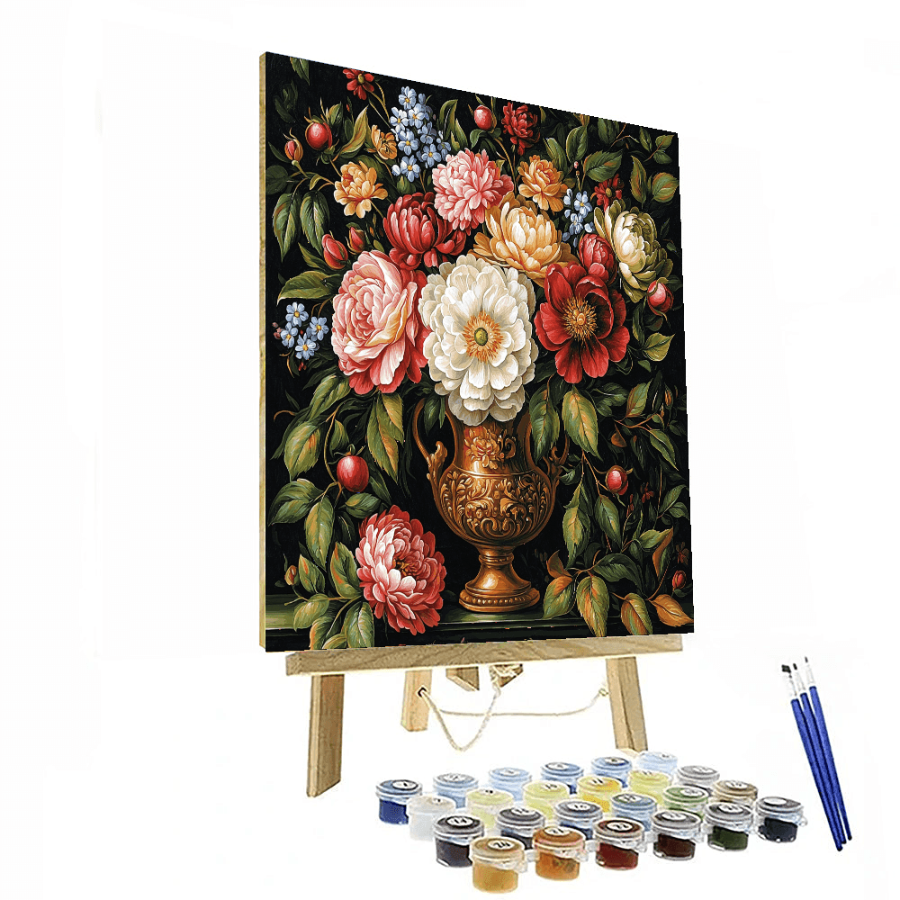Botticelli Inspired Renaissance Floral Harmony - DIY Painting By Numbers Kit