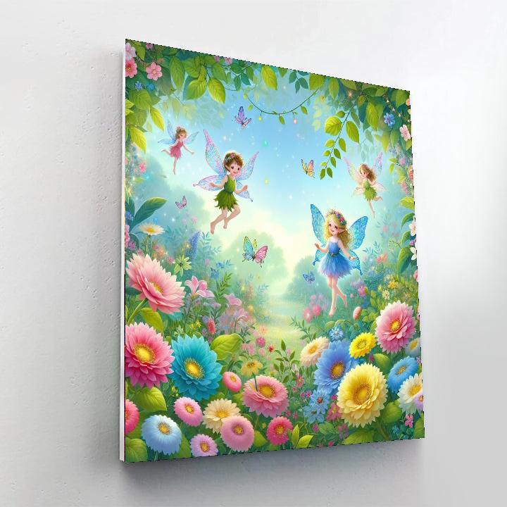 Charming Little Garden Fairies Paint By Numbers Kits