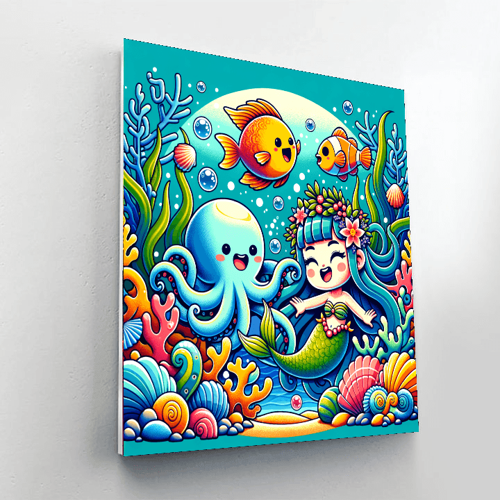 Underwater Fairy Tale Painting By Numbers Kit