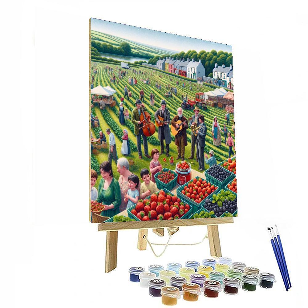 Enniscorthy Strawberry Fair - Ireland Painting Number Kit