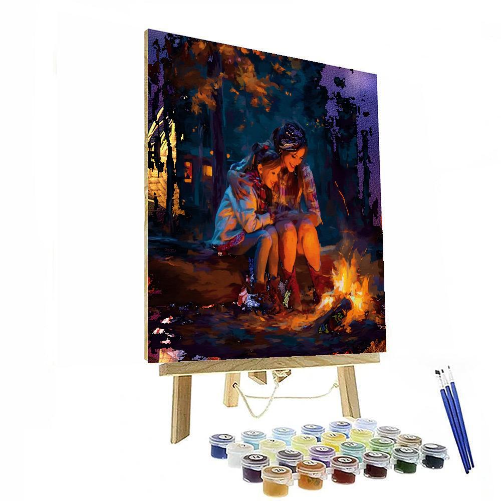 Memories By The Campfire Numbered Painting Kits