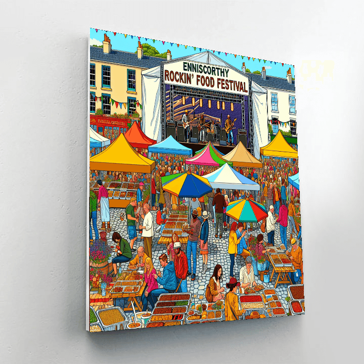 Enniscorthy Rockin' Food Festival - Ireland DIY Paint By Numbers