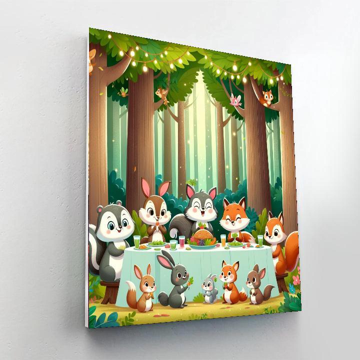 Forest Feast Festivities Paint By Color