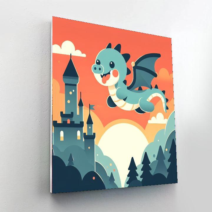 Adventure With A Dragon Paint By Number