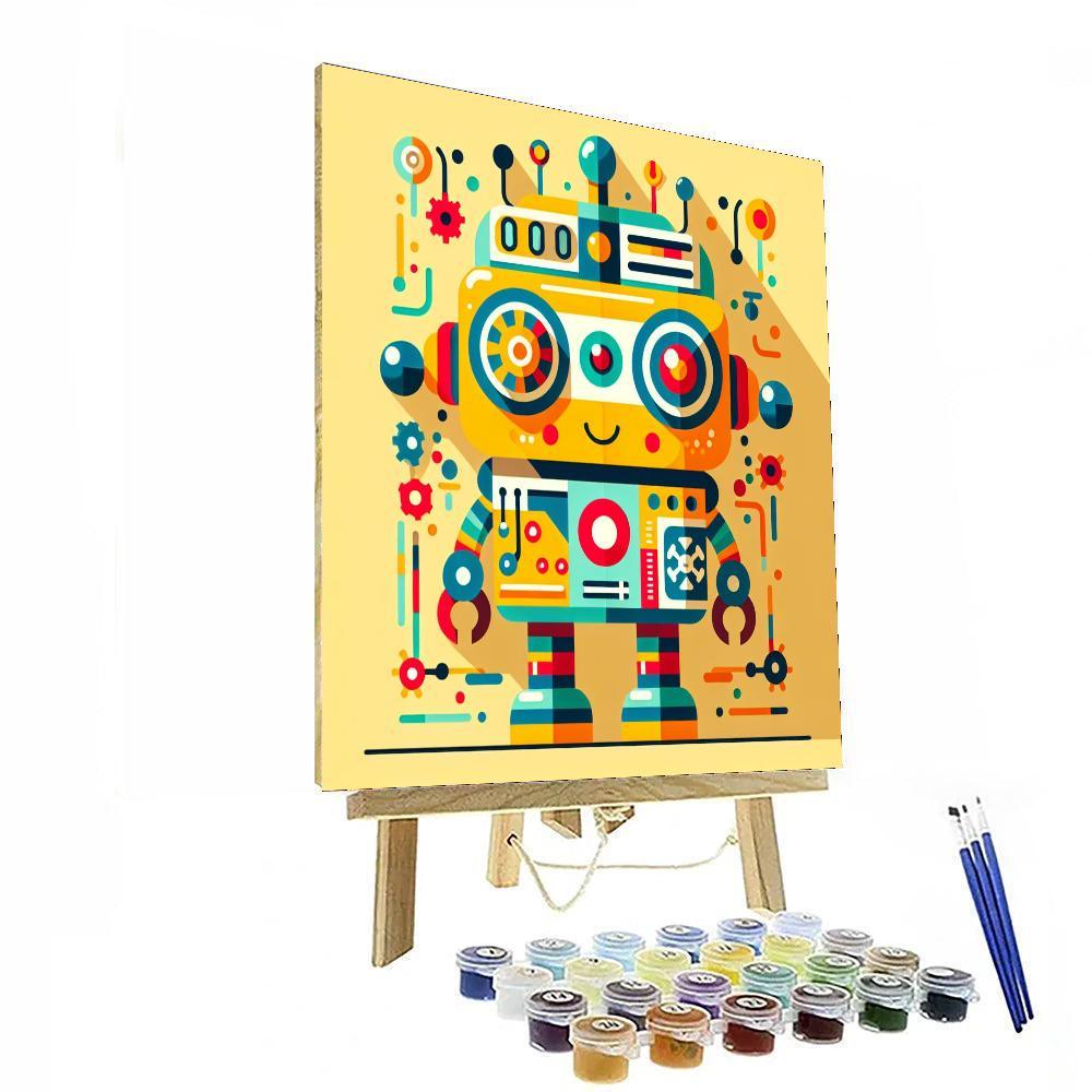 Robot Heroes DIY Paint By Numbers