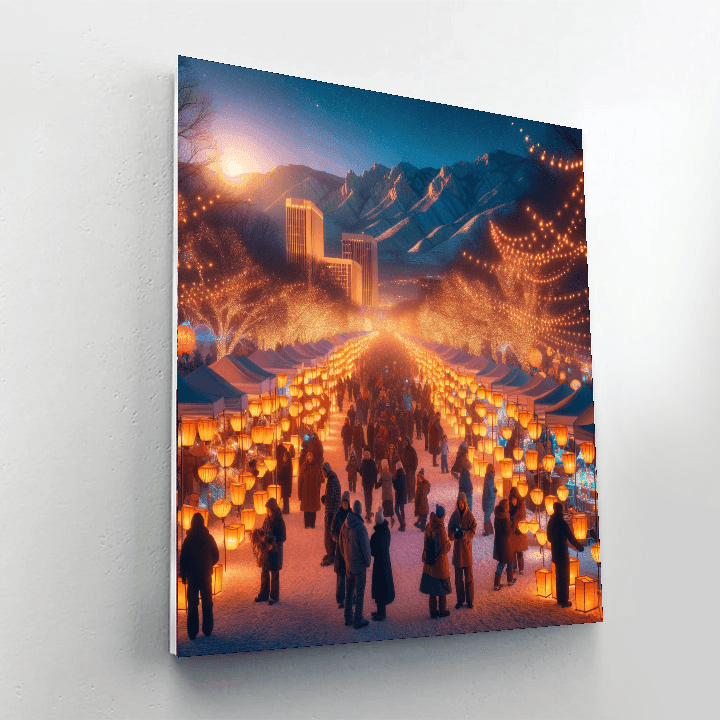 Luminaria Festival - New Mexico, Usa Painting By Numbers Kit