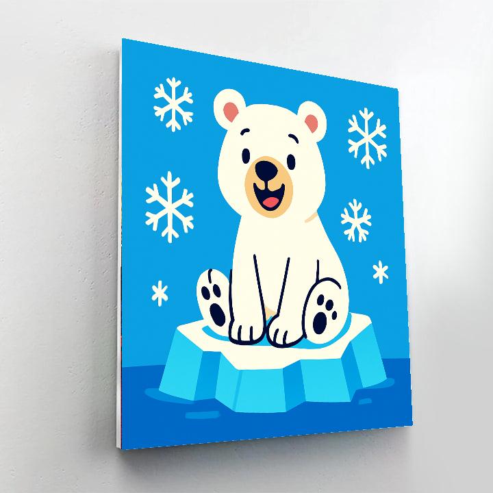 Charming Polar Bear Paint By Numbers