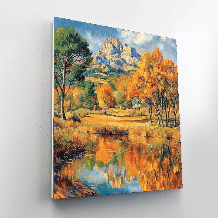 Paul Cézanne Inspired Enchanting Autumn Reflections  Painting By Numbers Kit