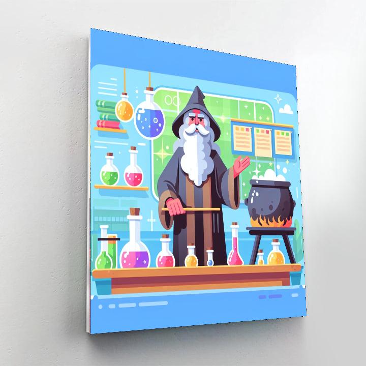 Wizard's Potion Class Number Painting