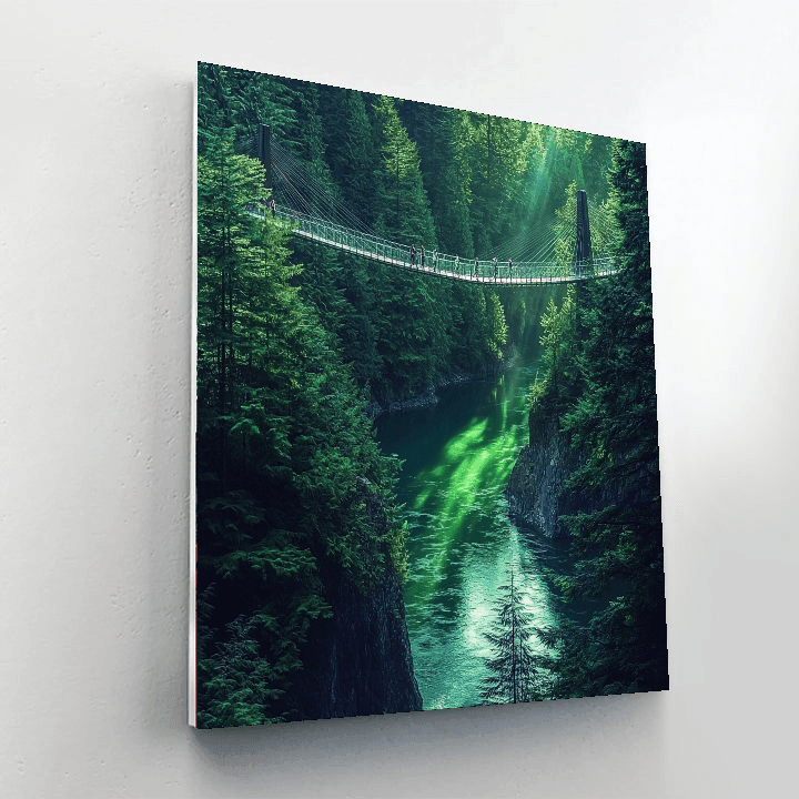 Capilano Suspension Bridge - Canada Number Painting