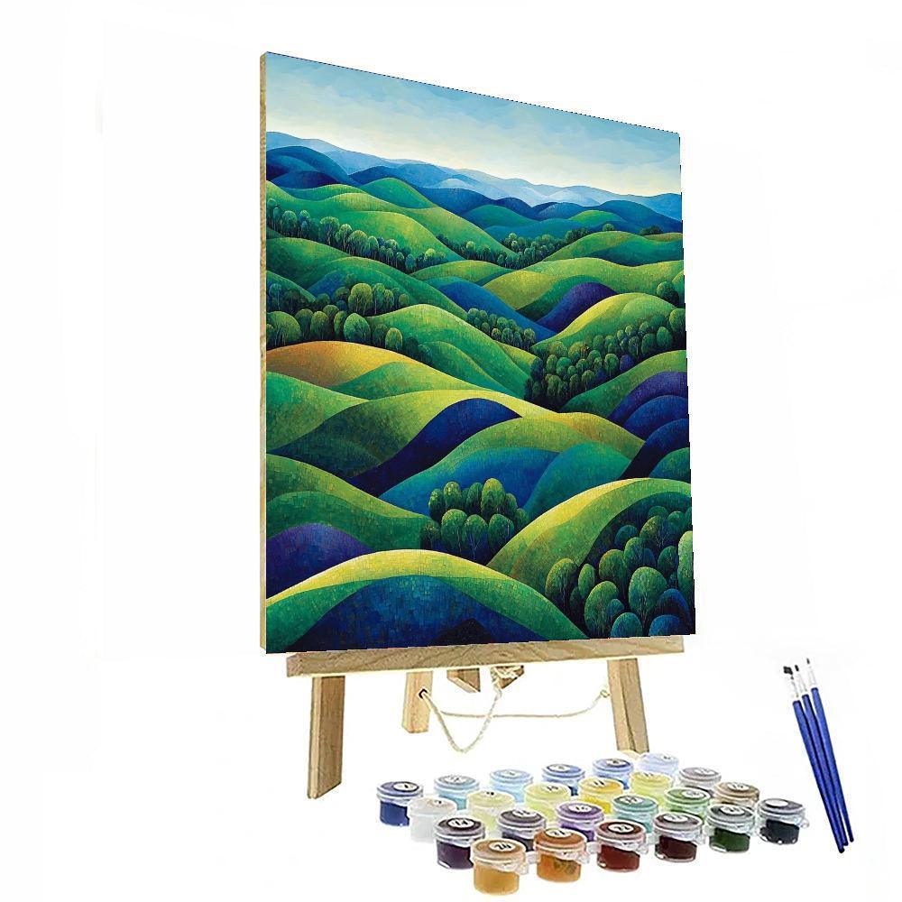 Paul Cézanne Inspired Cascading Colors Of Nature  Paint By Numbers Kits