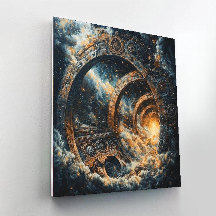 H.P. Lovecraft Inspired Steampunk Machine Universe  DIY Paint By Numbers