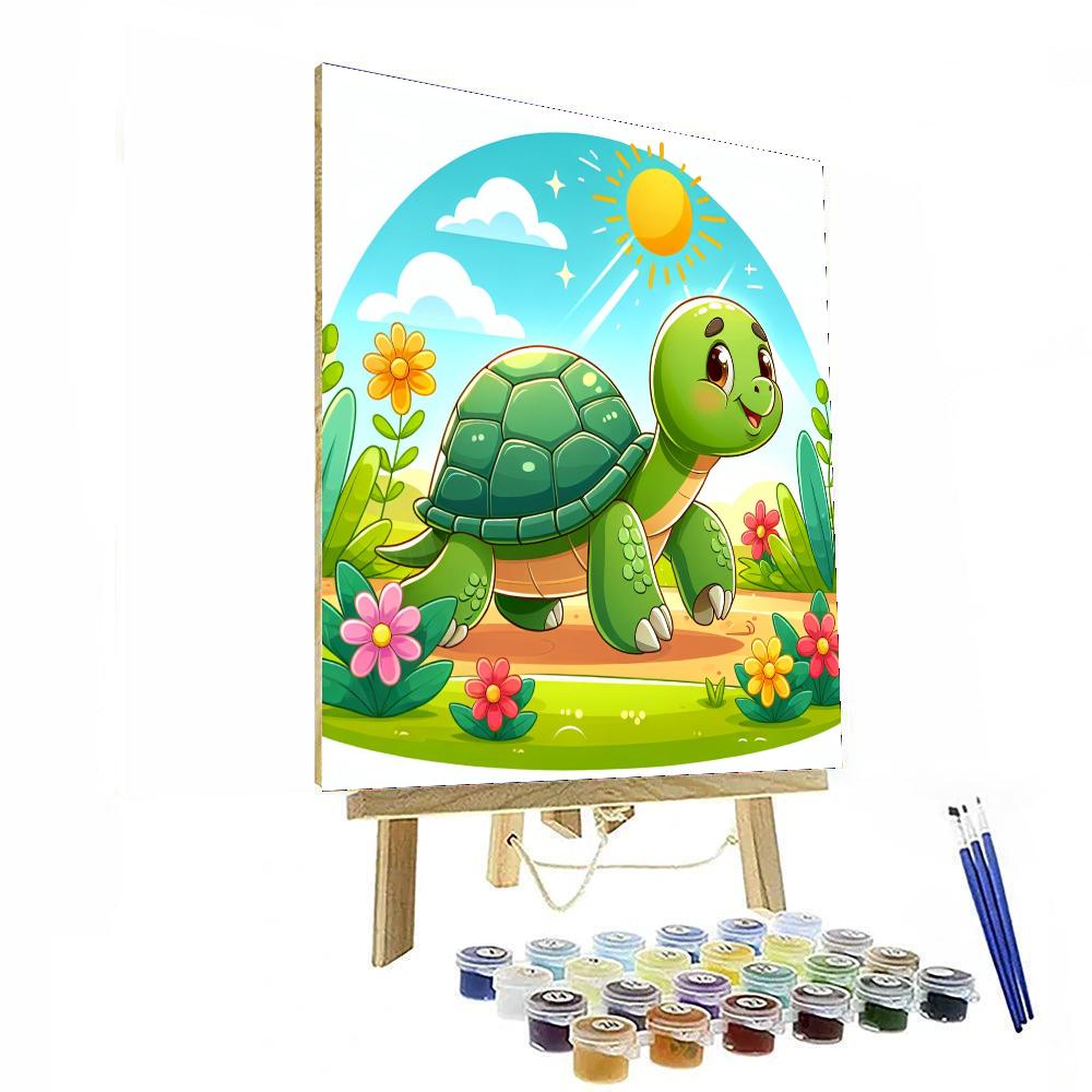 Friendly Tortoise DIY Paint By Numbers