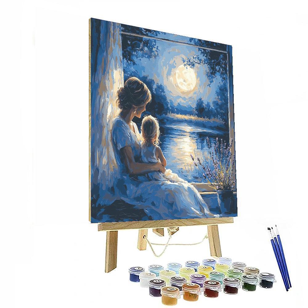 Moonlit Embrace DIY Paint By Numbers