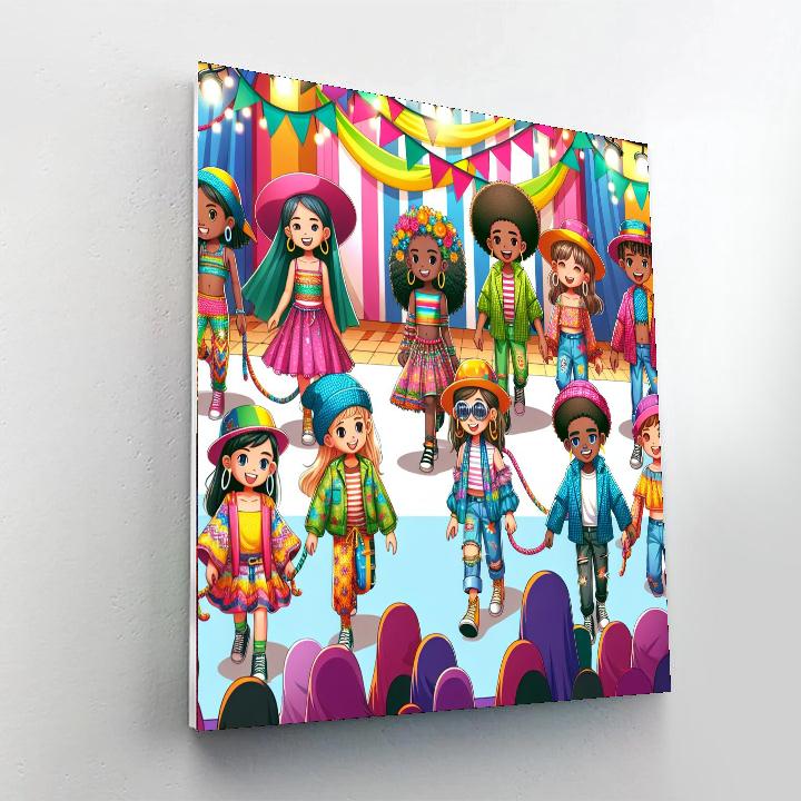 Funky Fashion Parade Paint By Numbers Kits