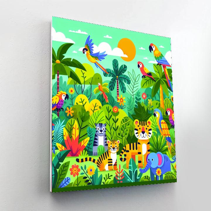 Jungle Journey Adventure Paint By Numbers Art