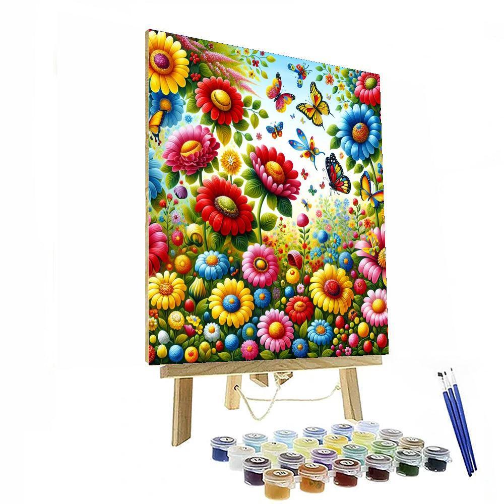 Lively Garden Of Dreams Paint By Numbers Art