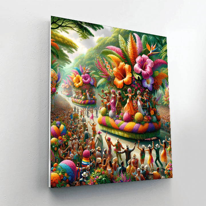 Flower Festival - Costa Rica Number Painting