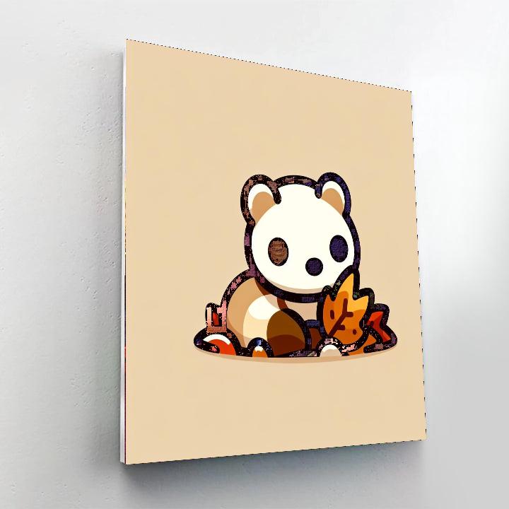 Fluffy Ferret Paint By Numbers Art