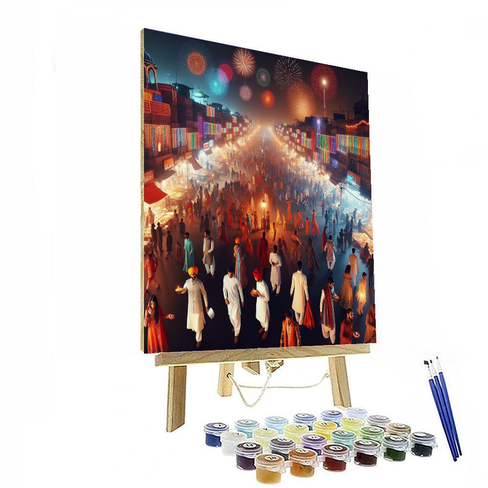 Diwali Festival - Delhi Painting Number Kit