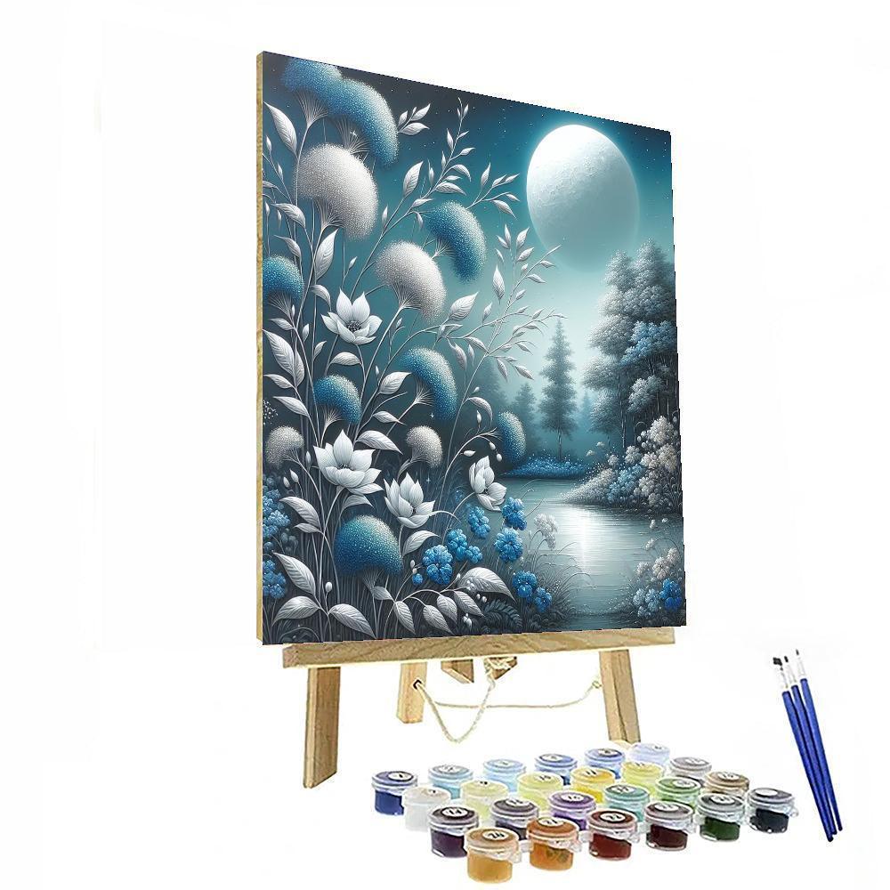 Moonlit Garden Dream Numbered Painting Kits