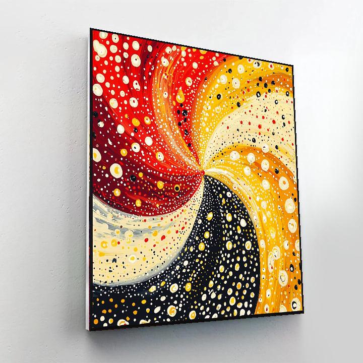 Yayoi Kusama Inspired Kaleidoscope Of Imagination  DIY Paint By Numbers