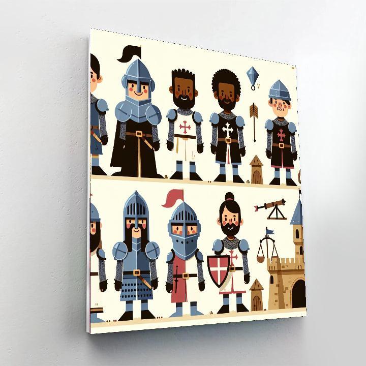 Medieval Castle Conquests Paint By Numbers Kits
