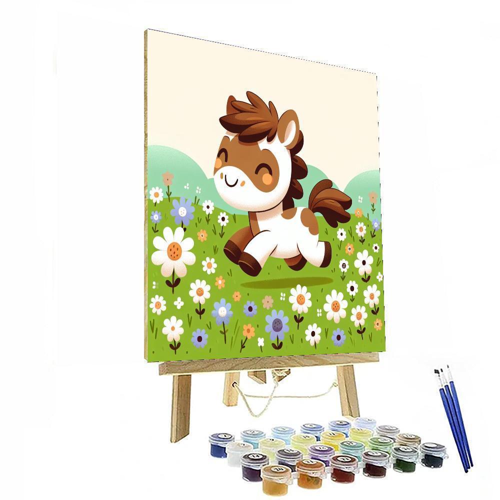 Playful Pony Number Painting