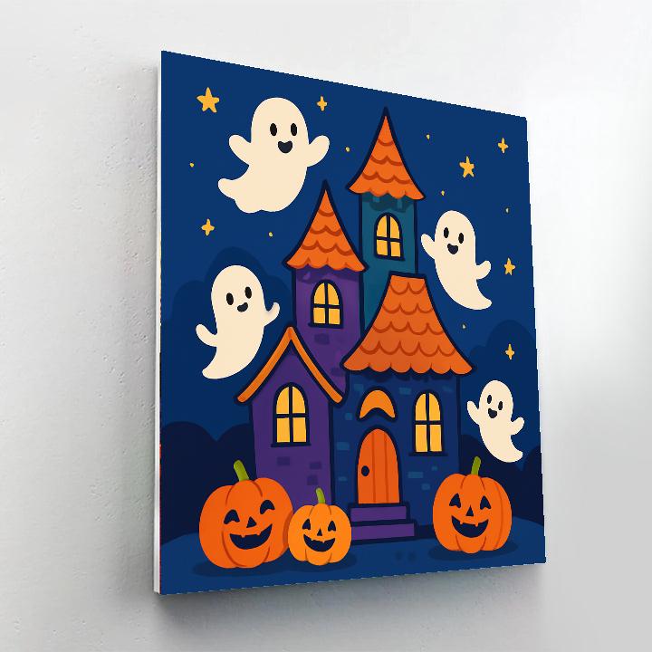 Spooky Fun Haunted House Paint By Numbers Kits