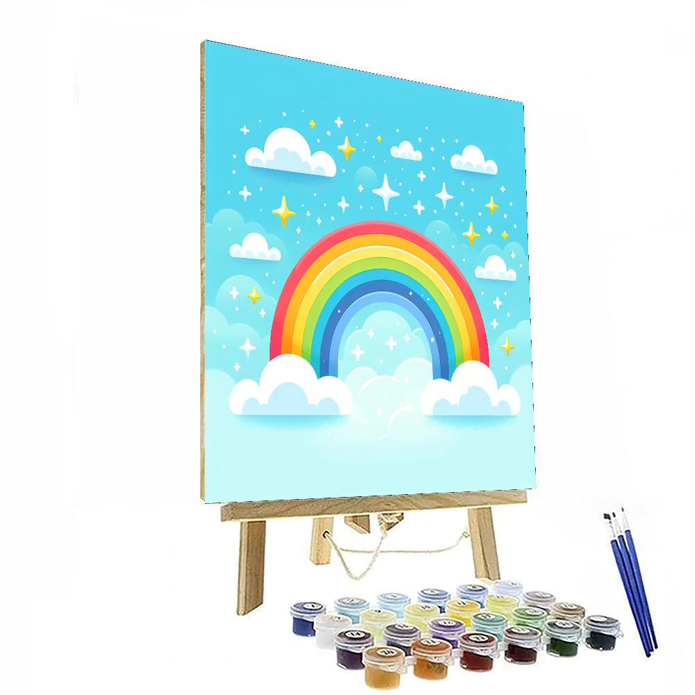 Rainbow Wishes And Dreams DIY Paint By Numbers