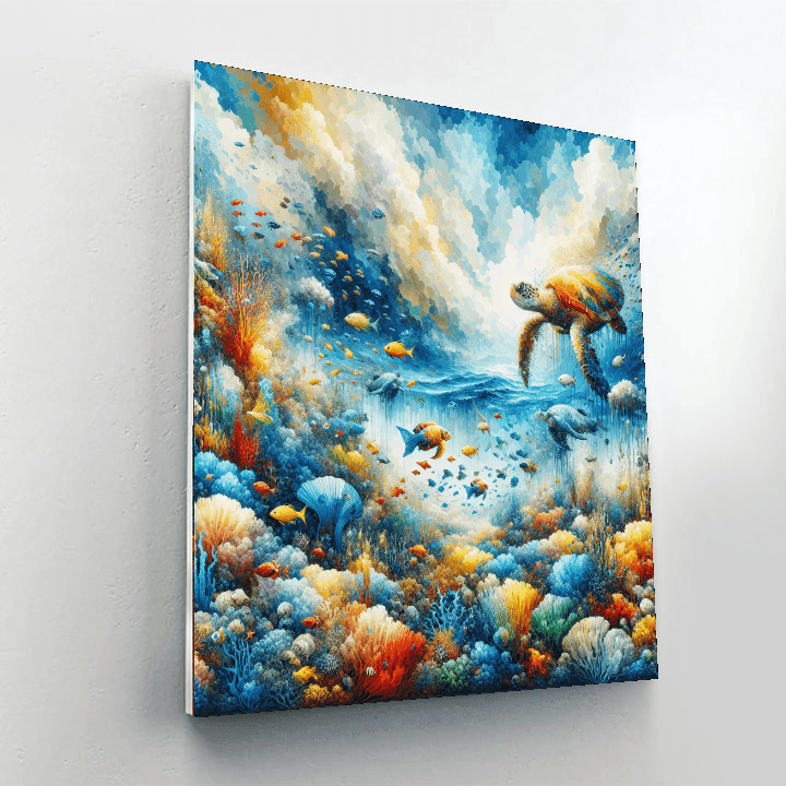 Lavish Ocean Reef Painting Number Kit