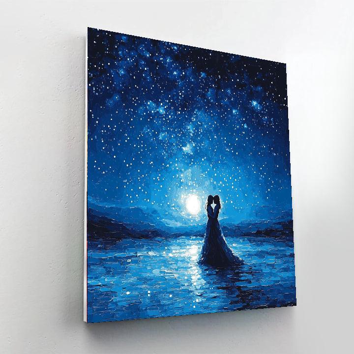 Starlit Embrace Number Painting