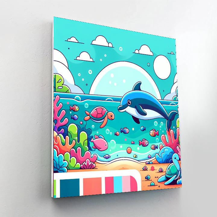 Tropical Lagoon Fun Paint By Numbers