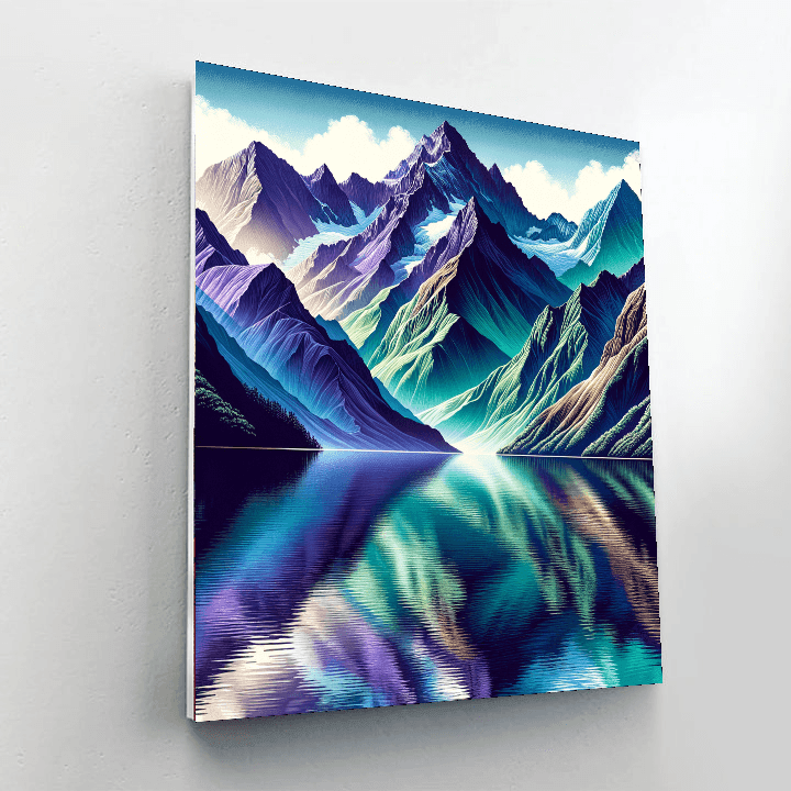 Mystical Mountain Reflections Paint By Numbers