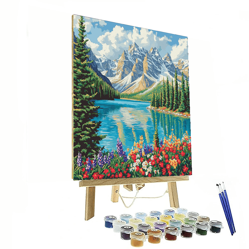 Moraine Lake Paint By Numbers