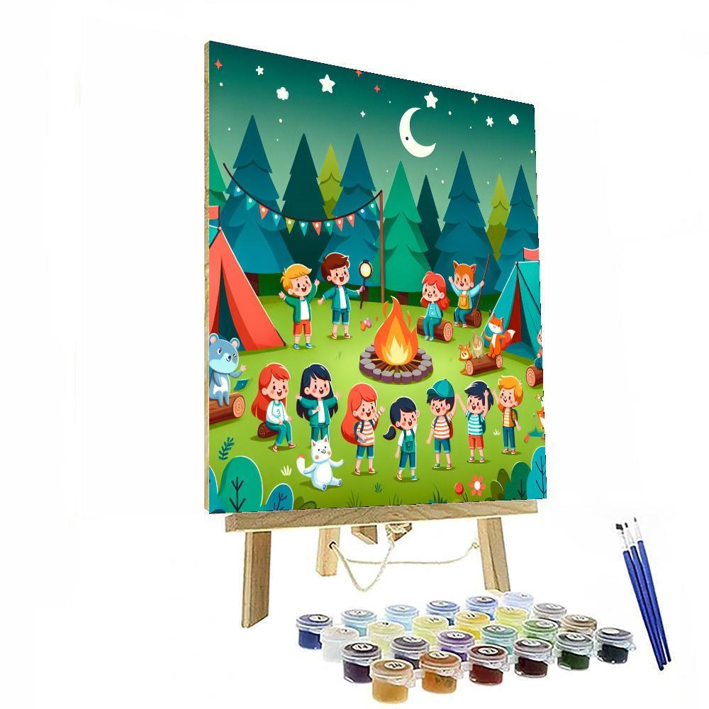 Camping Adventures Paint By Color